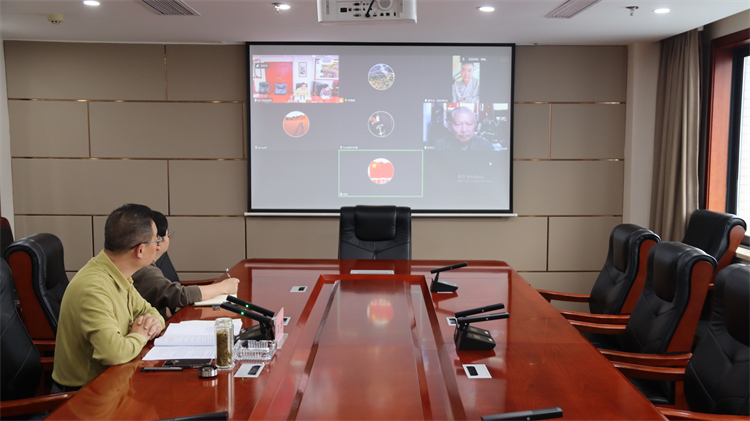 集團(tuán)公司出席與上海向陽(yáng)公益基金會(huì)、 供銷總社青島公司、國(guó)科凱信集團(tuán)交流合作視頻會(huì)